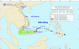 Tin &aacute;p thấp nhiệt đới tr&ecirc;n biển Đ&ocirc;ng (Suy yếu từ cơn b&atilde;o số 14) 