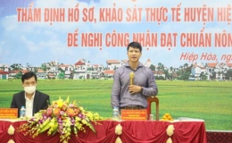 Bắc Giang: Huyện Hiệp H&ograve;a đủ điều kiện đề nghị x&eacute;t c&ocirc;ng nhận đạt chuẩn n&ocirc;ng th&ocirc;n mới