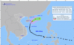 Tin b&atilde;o tr&ecirc;n biển Đ&ocirc;ng (Cơn b&atilde;o số 9)