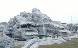 Hang đ&aacute; B&ecirc;-lem lớn nhất Việt Nam l&agrave;m từ 4.000 c&acirc;y tre