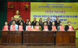 Triển khai nhiệm vụ lao động, người c&oacute; c&ocirc;ng v&agrave; x&atilde; hội năm 2023