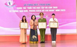 Trao giải Cuộc thi &ldquo;Tuổi trẻ học tập v&agrave; l&agrave;m theo tư tưởng, đạo đức, phong c&aacute;ch Hồ Ch&iacute; Minh&rdquo; năm 2023