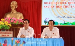 Đại biểu Quốc hội tỉnh tiếp x&uacute;c cử tri tại c&aacute;c huyện Đ&ocirc;ng Hưng, Th&aacute;i Thụy