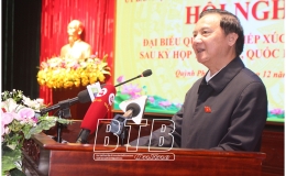  Đồng ch&iacute; Nguyễn Khắc Định, Ủy vi&ecirc;n Ban Chấp h&agrave;nh Trung ương Đảng, Ph&oacute; Chủ tịch Quốc hội: Tiếp x&uacute;c cử tri tại huyện Quỳnh Phụ, Hưng H&agrave;