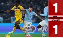 Kết quả b&agrave;n thắng Lazio vs Atalanta: 1-1 (V&ograve;ng 18 Serie A 2024/25)