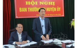 Quỳnh Phụ: Tổ chức hội nghị kiểm điểm tập thể Ban Thường vụ Huyện ủy