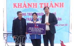  Tiền Hải: Kh&aacute;nh th&agrave;nh c&ocirc;ng tr&igrave;nh Ng&ocirc;i nh&agrave; số cho em v&agrave; s&acirc;n thể thao phức hợp