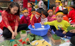 Ng&agrave;y hội trải nghiệm &ldquo;B&eacute; vui đ&oacute;n tết&rdquo; tại Trường Mầm non T&acirc;m Việt