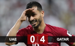 Hạ nhục UAE trước 4 vạn CĐV nh&agrave;, Qatar ngạo nghễ v&agrave;o chung kết