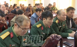Kiến Xương: Tập huấn thực hiện Nghị định số 120 về xử phạt vi phạm h&agrave;nh ch&iacute;nh trong lĩnh vực quốc ph&ograve;ng