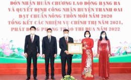 Huyện Thanh Oai, H&agrave; Nội đ&oacute;n nhận danh hiệu đạt chuẩn n&ocirc;ng th&ocirc;n mới
