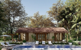 Ng&ocirc;i nh&agrave; ở ngoại &ocirc; H&agrave; Nội, dựng từ gỗ cũ, lợp c&oacute;t-&eacute;p