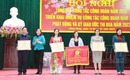 Li&ecirc;n đo&agrave;n Lao động huyện Đ&ocirc;ng Hưng: Kết nạp mới 1.564 đo&agrave;n vi&ecirc;n