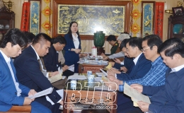 Chuẩn bị c&aacute;c điều kiện tổ chức lễ hội đền Trần năm 2024