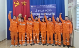  Đội Quản l&yacute; vận h&agrave;nh lưới điện cao thế: Ph&aacute;t động thực hiện văn h&oacute;a an to&agrave;n lao động