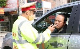 Tiền Hải: Bảo đảm an to&agrave;n giao th&ocirc;ng dịp tết