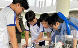 500 học sinh tranh t&agrave;i thử th&aacute;ch chuyển đổi xanh