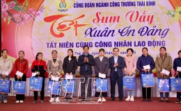  C&ocirc;ng đo&agrave;n ng&agrave;nh c&ocirc;ng thương: Trao 458 suất qu&agrave; tết cho c&ocirc;ng nh&acirc;n lao động c&oacute; ho&agrave;n cảnh kh&oacute; khăn