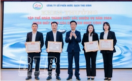 C&ocirc;ng ty Cổ phần Nước sạch Th&aacute;i B&igrave;nh: Ph&aacute;t triển 1.800 kh&aacute;ch h&agrave;ng mới