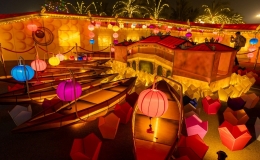 Đ&egrave;n lồng d&agrave;i 70m của Hội An gi&agrave;nh giải nhất cuộc thi đ&egrave;n lồng quốc tế