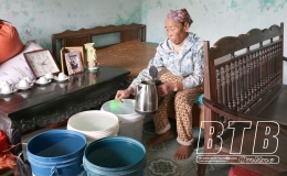 Hiệp H&ograve;a: Người d&acirc;n chật vật v&igrave; thiếu nước sạch