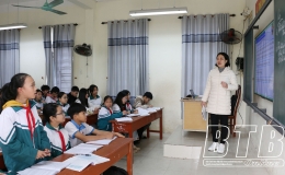 Trường THCS thị trấn Vũ Thư: N&acirc;ng cao chất lượng dạy v&agrave; học