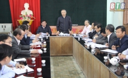 Kiểm tra c&ocirc;ng t&aacute;c ph&ograve;ng, chống dịch bệnh gia s&uacute;c, gia cầm tại huyện Hưng H&agrave;