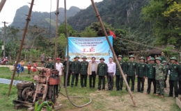 T&acirc;n Sơn: Khởi c&ocirc;ng x&acirc;y dựng giếng nước sạch cho nh&acirc;n d&acirc;n bi&ecirc;n giới
