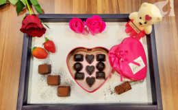Valentine th&ecirc;m l&atilde;ng mạn với những vi&ecirc;n chocolate tự l&agrave;m  cực kỳ chất lượng