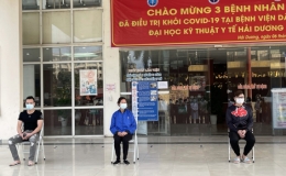 Ba b&ecirc;̣nh nh&acirc;n Covid-19 ở Hải Dương khỏi bệnh được xu&acirc;́t vi&ecirc;̣n