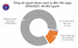Chiều 25/2, th&ecirc;m 8 ca mắc COVID-19, trong đ&oacute; Hải Dương c&oacute; 7 ca