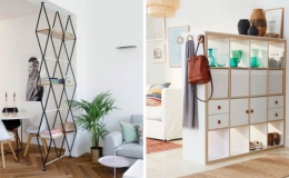 &Yacute; tưởng thiết kế v&aacute;ch ngăn đơn giản, linh hoạt ph&ugrave; hợp với mọi kh&ocirc;ng gian
