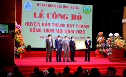 Huyện đầu ti&ecirc;n của tỉnh L&agrave;o Cai được c&ocirc;ng nhận đạt chuẩn n&ocirc;ng th&ocirc;n mới