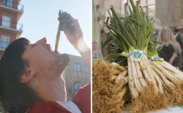  Lễ hội ăn h&agrave;nh nướng ở T&acirc;y Ban Nha