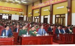 Đ&ocirc;ng Hưng: Giao lưu t&acirc;n binh l&ecirc;n đường nhập ngũ