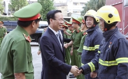 Chủ tịch nước V&otilde; Văn Thưởng thăm, ch&uacute;c Tết tại Th&agrave;nh phố Hồ Ch&iacute; Minh