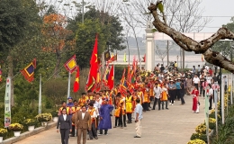 Khai mạc Lễ hội Tản Vi&ecirc;n Sơn Th&aacute;nh v&agrave; năm du lịch huyện Ba V&igrave; (H&agrave; Nội)