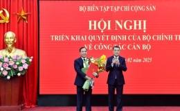 Đồng ch&iacute; Ho&agrave;ng Trung Dũng được điều động giữ chức Tổng Bi&ecirc;n tập Tạp ch&iacute; Cộng sản