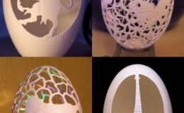 Tạo h&igrave;nh tinh xảo tr&ecirc;n vỏ trứng