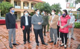 Kiểm tra c&ocirc;ng t&aacute;c ph&ograve;ng, chống dịch Covid - 19 tại huyện Đ&ocirc;ng Hưng
