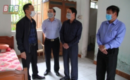 Kiểm tra c&ocirc;ng t&aacute;c ph&ograve;ng, chống dịch Covid-19 tại huyện Quỳnh Phụ