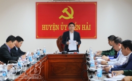 Kiểm tra c&ocirc;ng t&aacute;c bầu cử đại biểu Quốc hội kh&oacute;a XV v&agrave; đại biểu HĐND c&aacute;c cấp nhiệm kỳ 2021 &ndash; 2026 tại huyện Tiền Hải