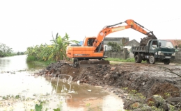 Tiền Hải: Giải ph&oacute;ng d&ograve;ng chảy s&ocirc;ng Thủ Ch&iacute;nh