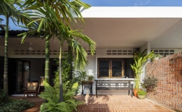 Độc đ&aacute;o nh&agrave; vườn 1 tầng 3 ph&ograve;ng ngủ cải tạo từ dinh thự 50 năm tuổi