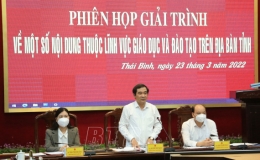 Giải tr&igrave;nh về một số nội dung thuộc lĩnh vực gi&aacute;o dục v&agrave; đ&agrave;o tạo