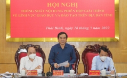 Thống nhất nội dung phi&ecirc;n họp giải tr&igrave;nh về lĩnh vực gi&aacute;o dục v&agrave; đ&agrave;o tạo tr&ecirc;n địa b&agrave;n tỉnh