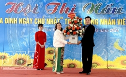 Hội thi &ldquo;Bữa cơm gia đ&igrave;nh ng&agrave;y Chủ nhật&rdquo; trong c&ocirc;ng nh&acirc;n vi&ecirc;n chức lao động