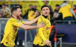 Sancho tỏa s&aacute;ng tại v&ograve;ng 1/8 Champions League