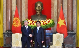 Chủ tịch nước Lương Cường: Mở ra trang mới cho quan hệ giữa Việt Nam v&agrave; Kyrgyzstan