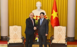 Chủ tịch nước Lương Cường tiếp Viện trưởng Viện Kiểm s&aacute;t Tối cao Azerbaijan Kamran Bayram Aliyev